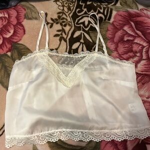 Cute light laced tank top